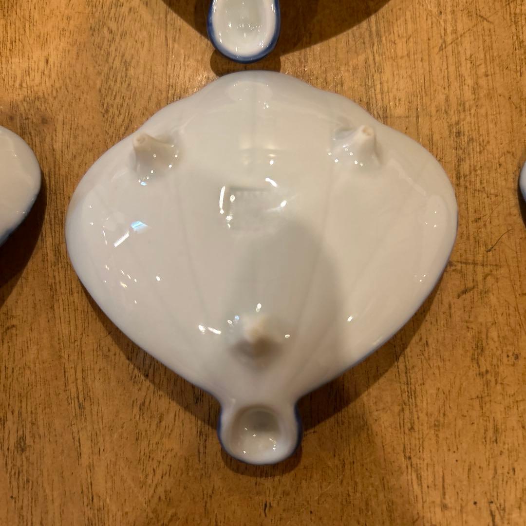 有田焼幸楽窯 錦矢羽形小付 縁起物 八枚