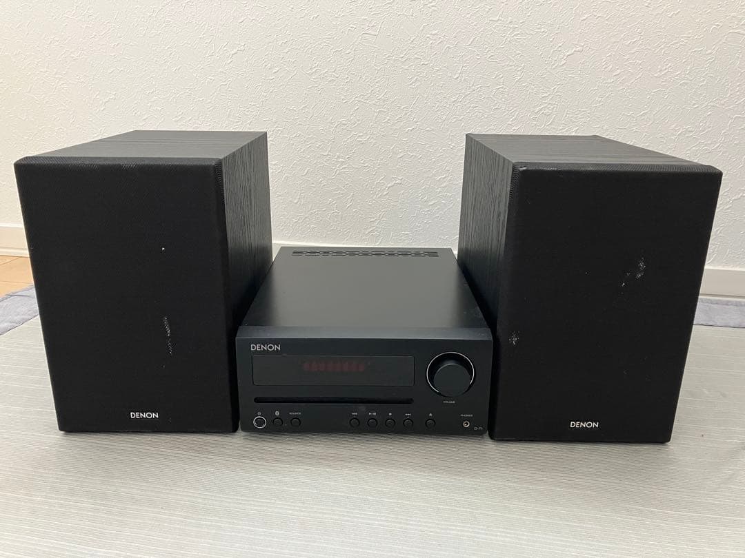 DENON D-T1 ブラック スピーカー2台付き Denon新製品] D-T1 Bluetooth搭載CDレシーバーシステム | 株式会社