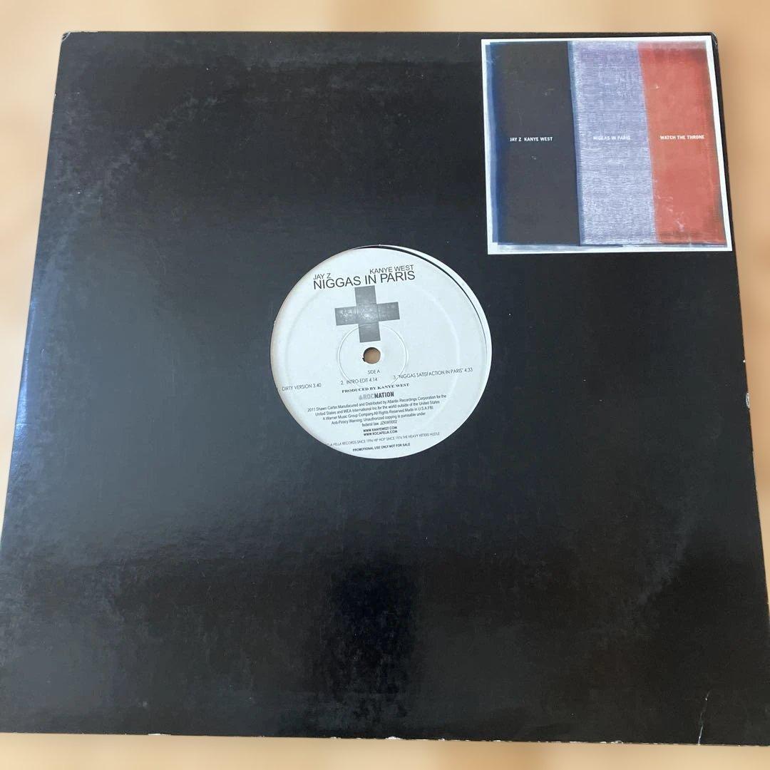 Jay-Z Kanye West NIGGAS IN PARIS レコード Jay Z Kanye West Otis Niggas In Paris 7 inch Limited 7