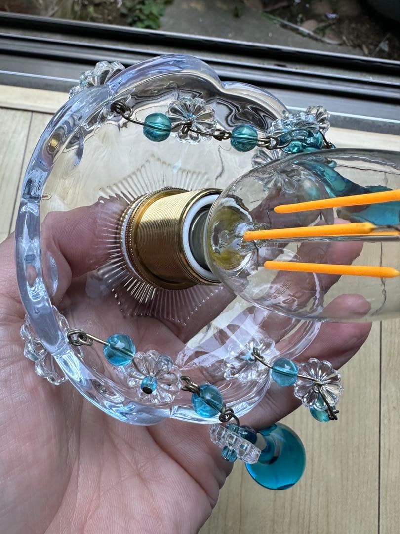 20´s フランス アンティーク ブルームラーノガラスの可愛いミニ