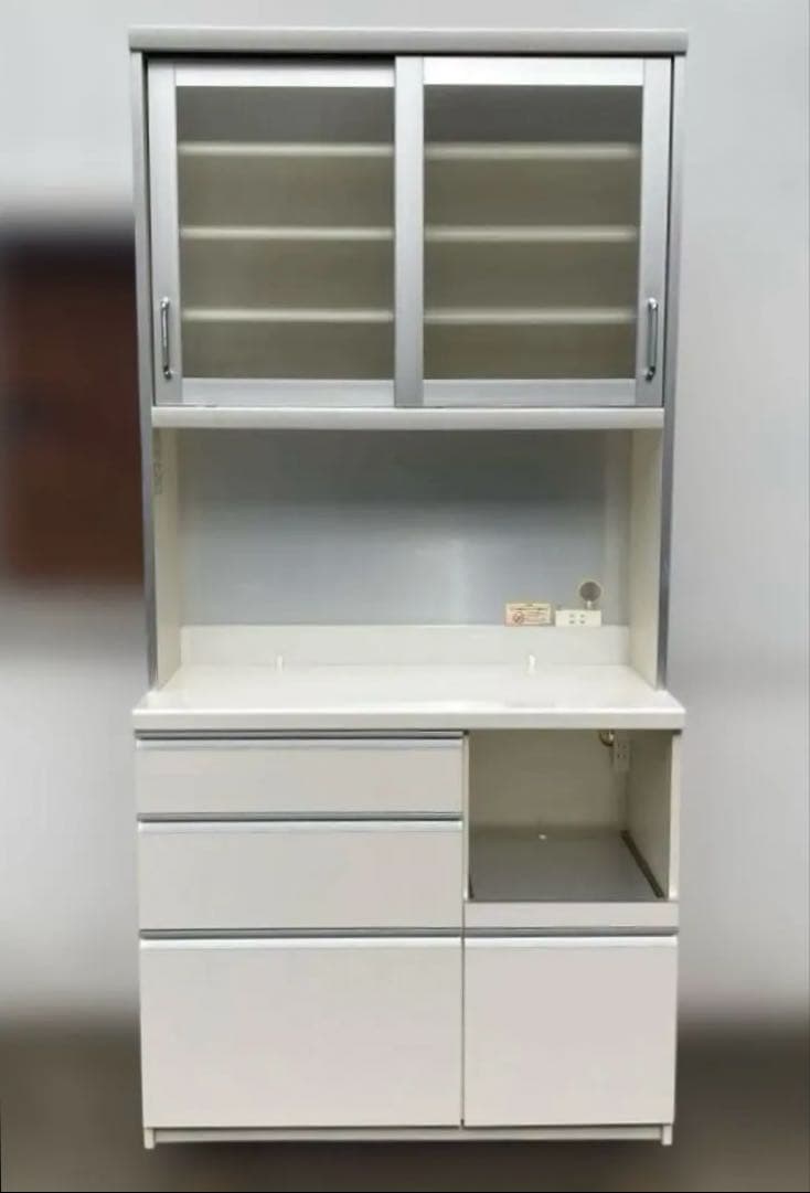 パモウナ　オープンレンジボード　食器棚　幅100cm レンジ台　キッチンボード 楽天市場】パモウナ カウンター 幅100cm 奥行45cm 高さ94cm ID 下台