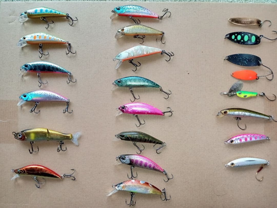 22個 未使用品あり！渓流トラウトルアーセット - メルカリ