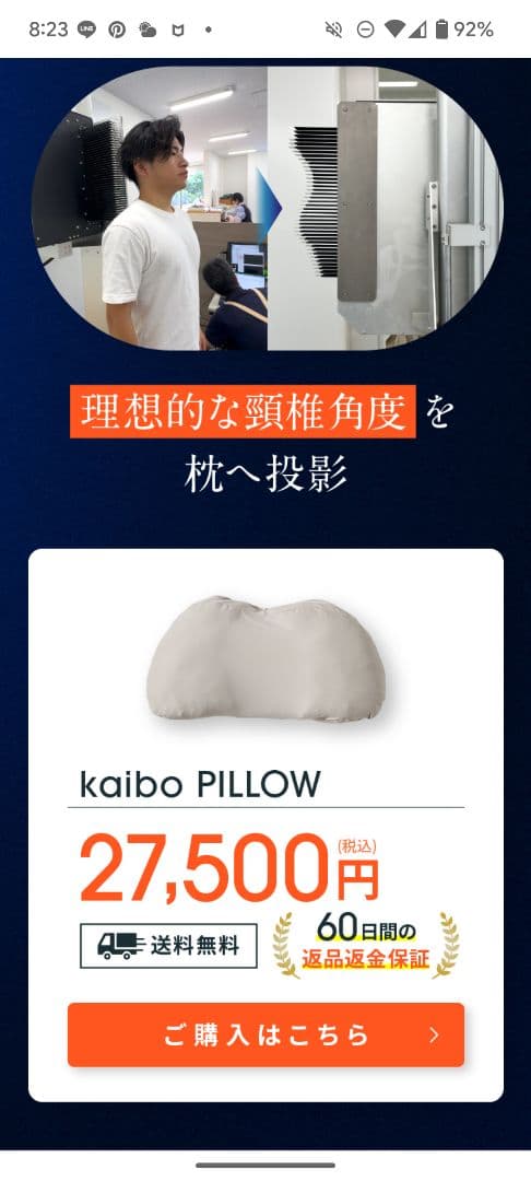 kaibo PILLOW 77cm x 34cm - メルカリ