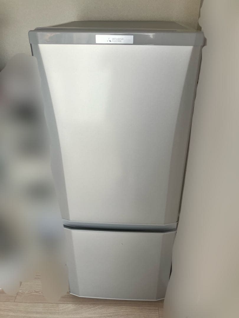 三菱 MITSUBISHI シルバー 冷蔵庫　MR-P15D-S アウトレット品】 MR-P15D-S 冷蔵庫 Pシリーズ シャイニーシルバー [2