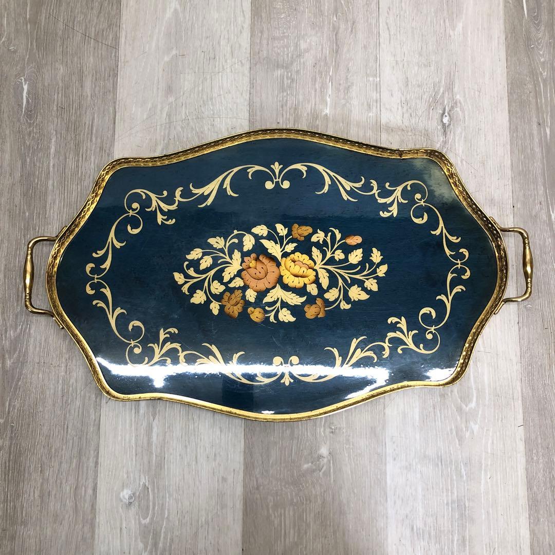 27 ドマン イタリア製 象嵌細工 トレー ビンテージ - メルカリ