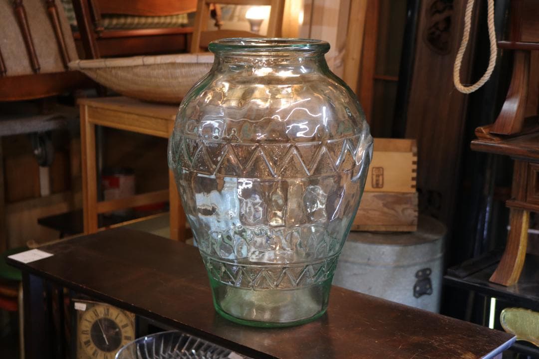 イタリア製 ガラス瓶 水瓶 フラワーベース 高さ43cm 花瓶 ガラス 北欧 おしゃれ ブテリカ L 高さ40cm ガラス花瓶 カラー