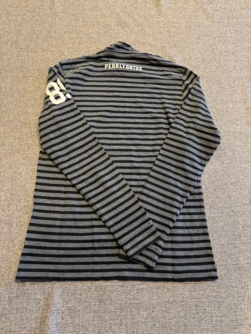 PEARLY GATES ストライプ モックネック シャツ サイズ5 - メルカリ