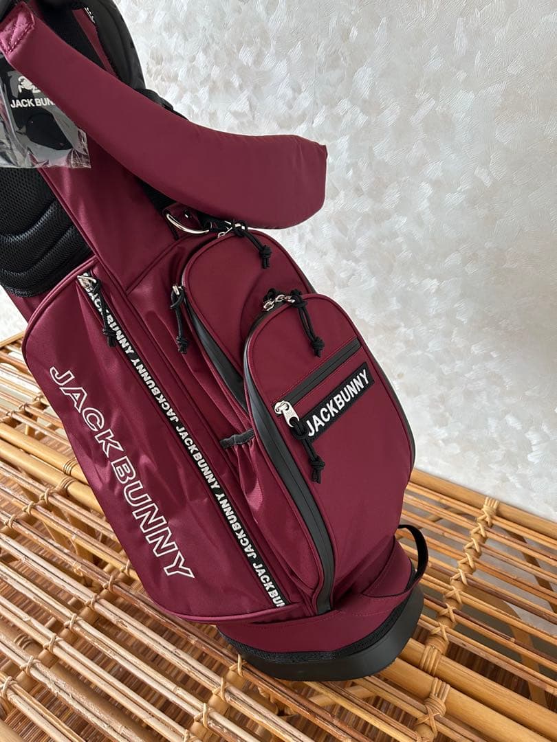 未使用 ジャックバニー 2025モデル スタンドキャディバッグ ボルドー