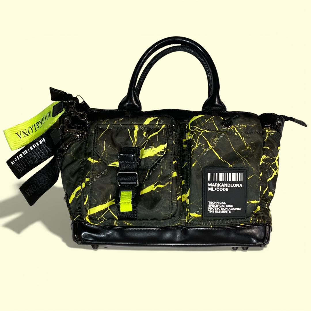 MARK＆LONA マークアンドロナ カートバッグ ブラック イエロー ゴルフ MARK&LONA（マークアンドロナ） 【美品】マークアンドロナ カート