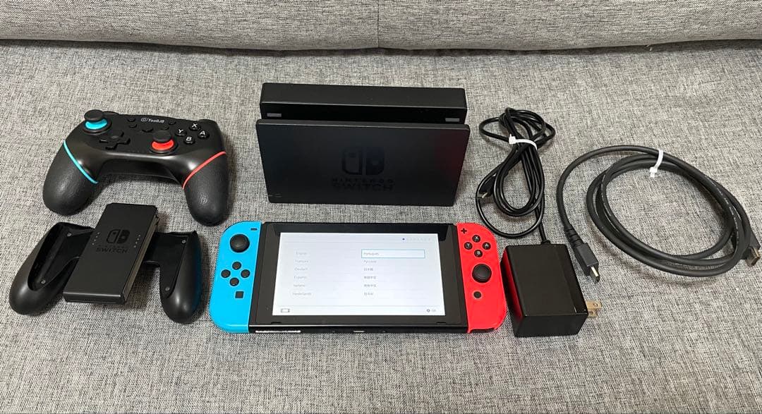 Nintendo Switch 本体 Joy-Con赤青 動作確認済み - メルカリ