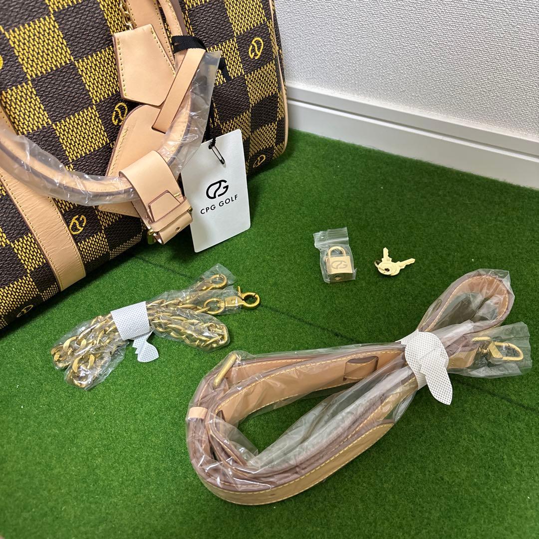 新品未使用】CPG GOLF チェック柄ボストンバッグ - メルカリ