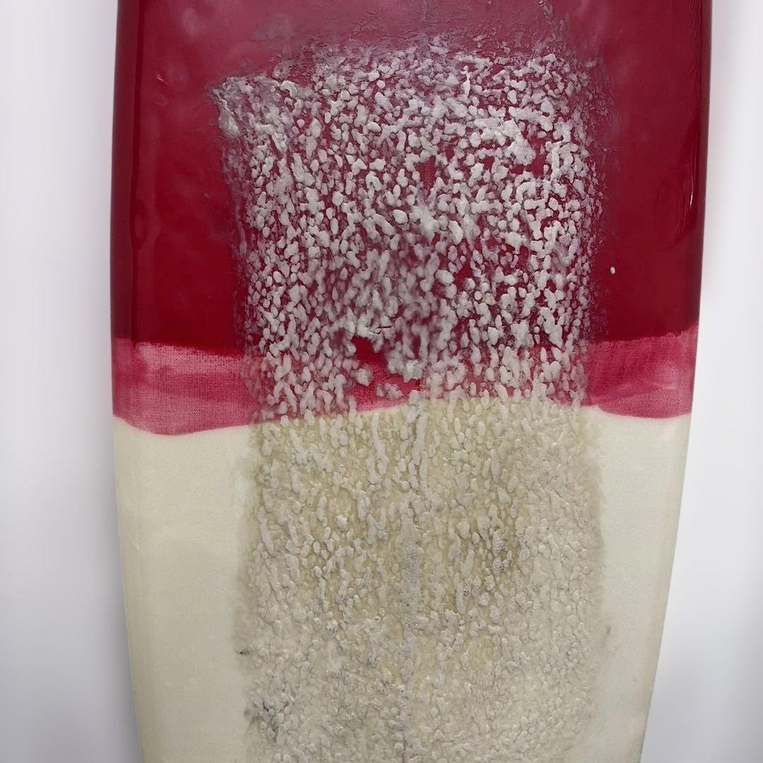 ショートボード 赤と白のグラデーション 小川和久