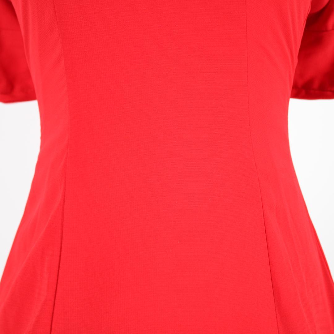 美品 フラメンコ衣装】レッド×豪華ボランテ ワンピース ドレス 水玉