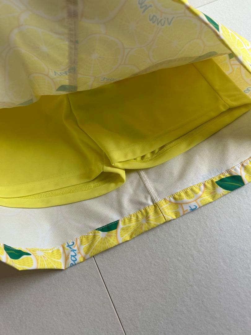 タグ付き】VIVA HEART ゴルフスカート レモン柄｜インナー付き 映え