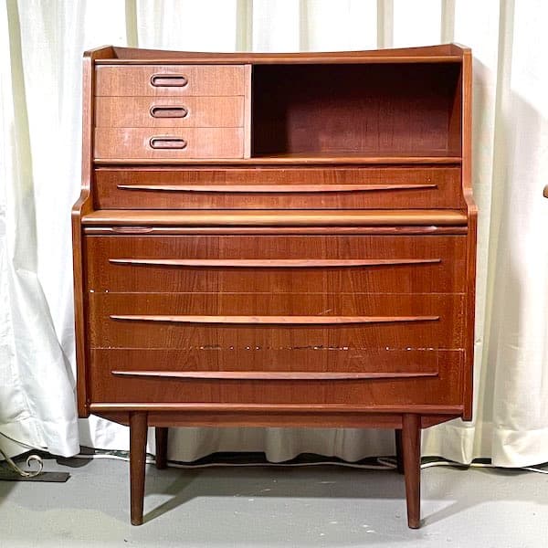 HY北欧ビンテージ家具　ライティングビューロー　チェストドレッサー　タンス デンマーク ヴィンテージ ライティング ビューロー 北欧モダン デスク