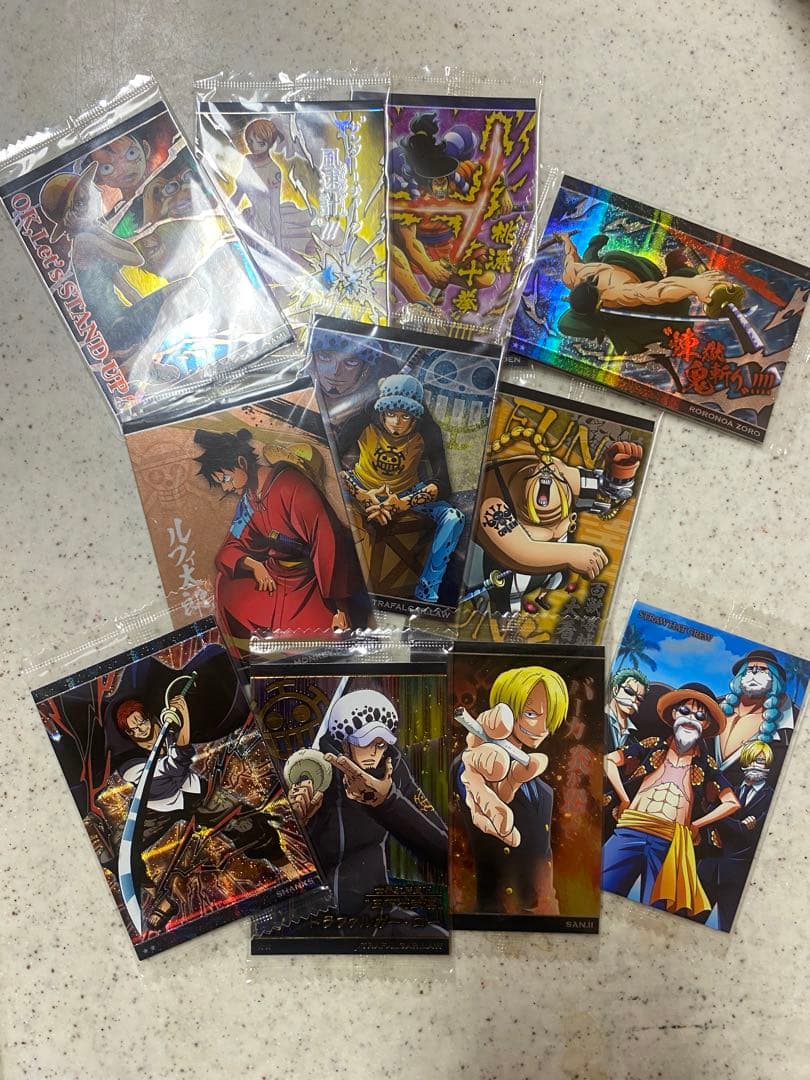 ワンピースウエハースカード未開封まとめ売り - メルカリ