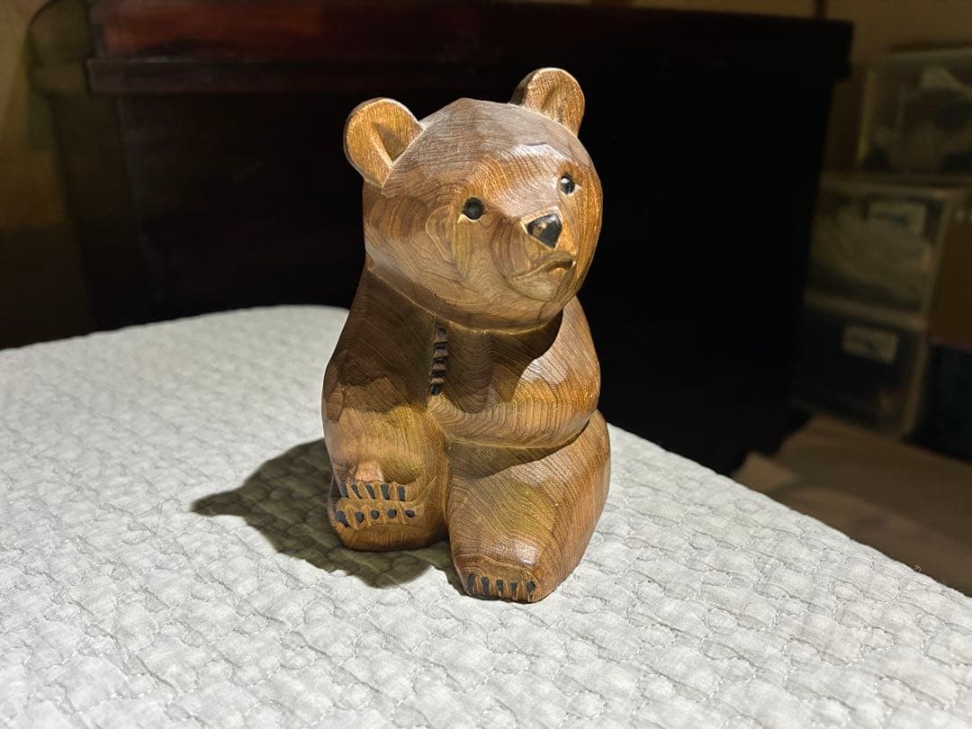 木彫り 熊 昭和後期 トミヤ 16cm ころちゃん - メルカリ