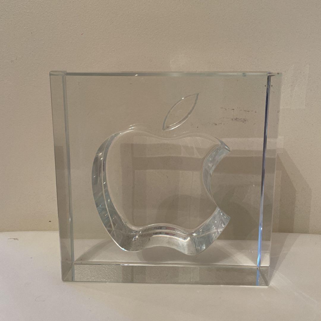 appleの置き物　ガラス製（73）アップルコンピュータ 楽天市場】GLASS Apple /ガラス アップル林檎 りんご リンゴ オブジェ