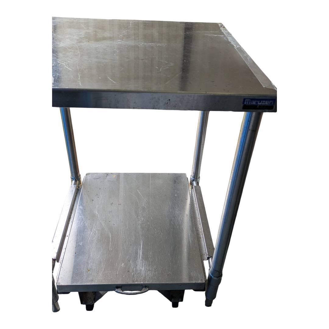 ステンレス製作業台（3升ガマ対応） 日本製 業務用 ステンレス 作業台 3段タイプ 調理台 キッチン置き棚