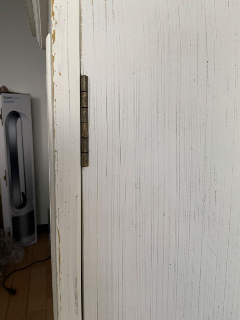 限定価格 中古 美品 アンティーク フランス ホワイト 木製ラック 2