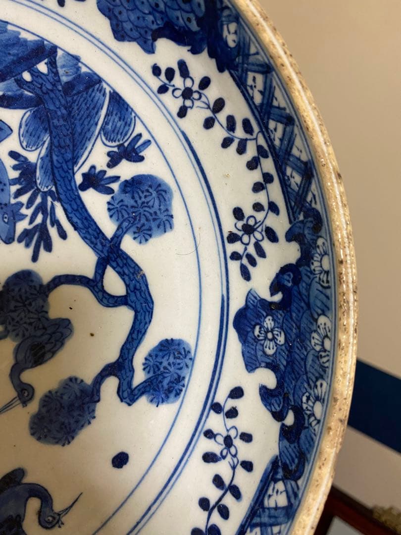 明末清初 大皿 唐物 花鳥 珍品 順治年製 - メルカリ