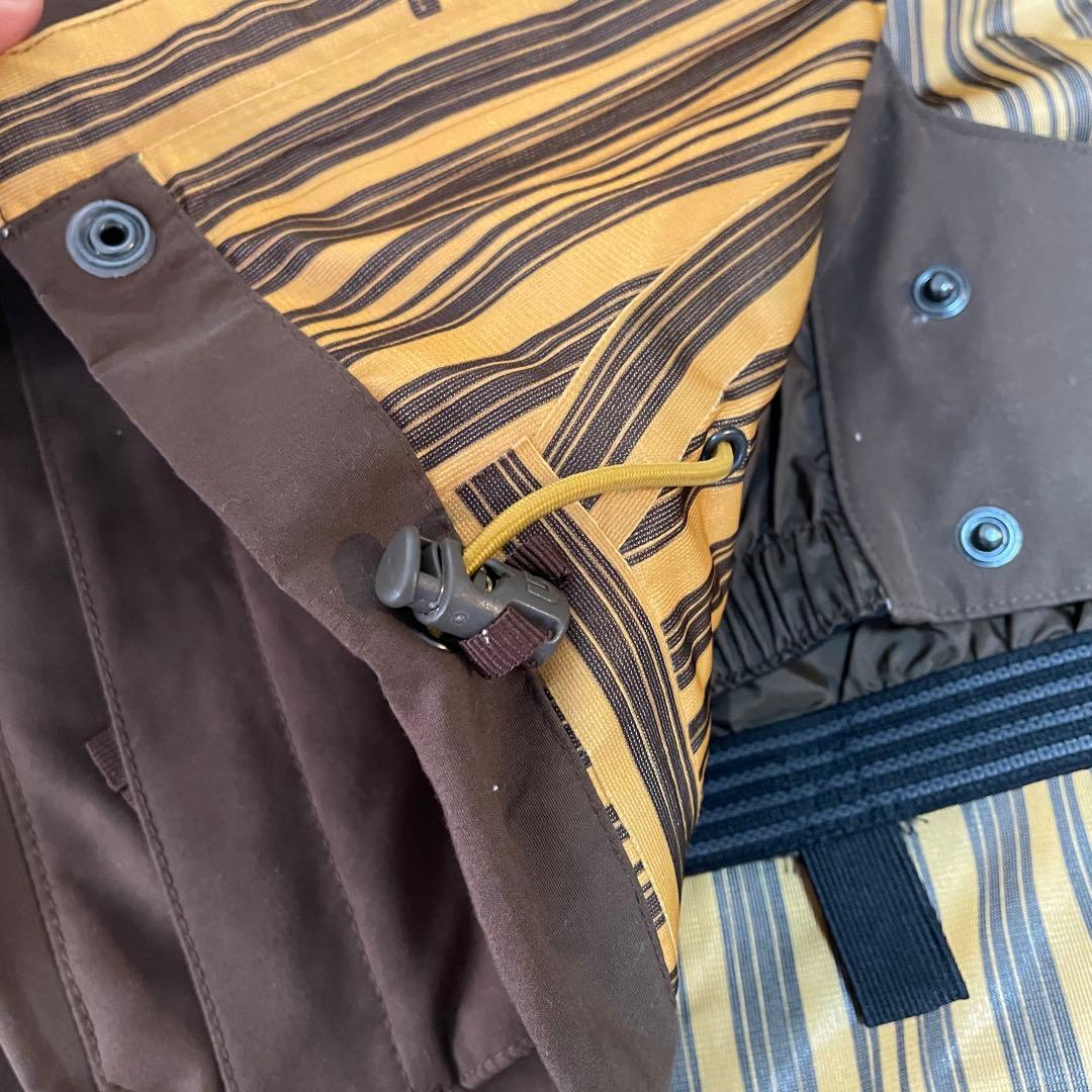 Burtonバートンスキーウェアスノーボードジャケットパーカーフード茶色