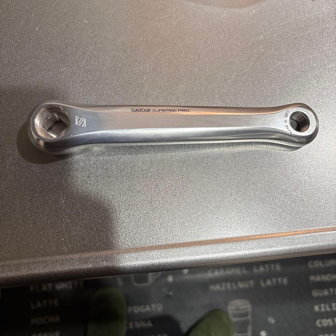 Suntour Superbe Pro クランクアーム Yahoo!オークション -「サンツアー クランク」の落札相場・落札価格