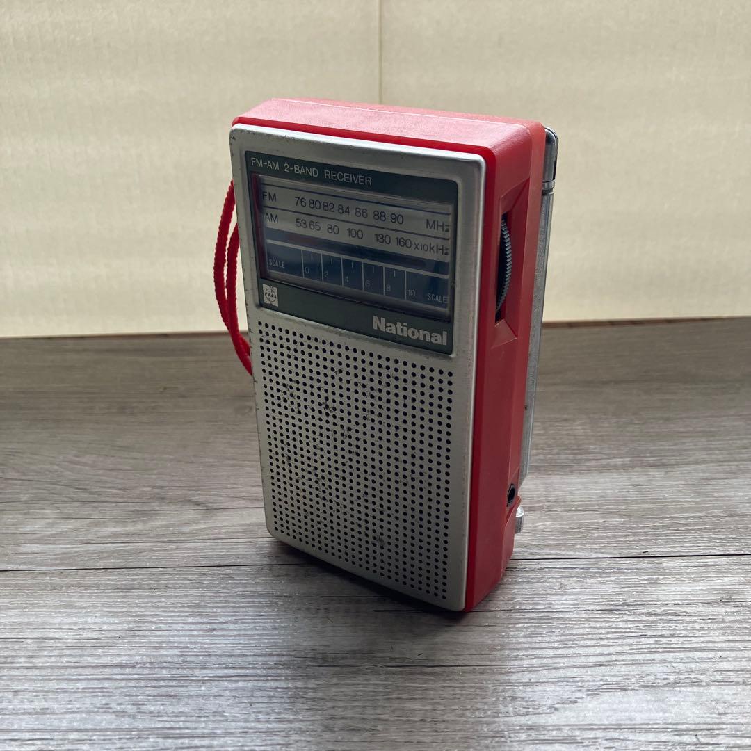 E-5 【昭和レトロ】National ナショナルポータブルラジオ RF-515