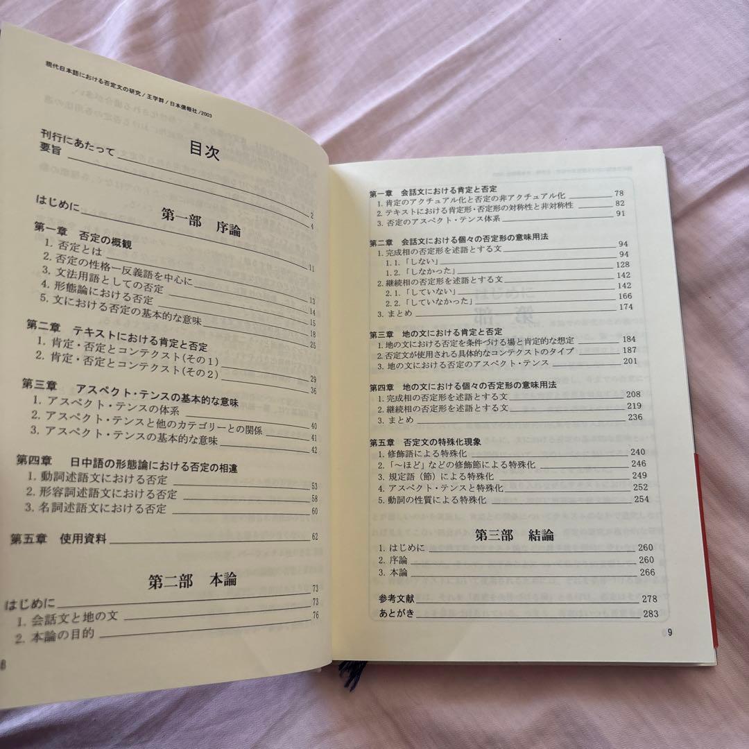 現代日本語における否定文の研究―中国語との対照比較を視野に入れて(帯