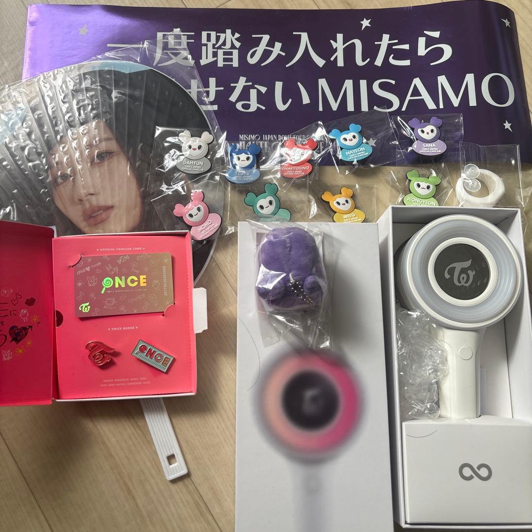 TWICE MISAMO サナ ペンライト うちわ fc キーホルダー - メルカリ