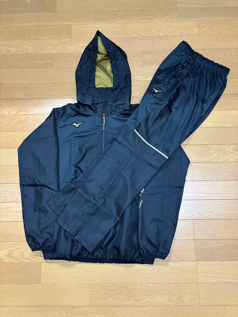 ミズノプロ ウインドパーカハーフZIP & ウインドブレーカーパンツ MIZUNO（ミズノ） N-XT ウィンドブレーカー パンツ メンズ ロング