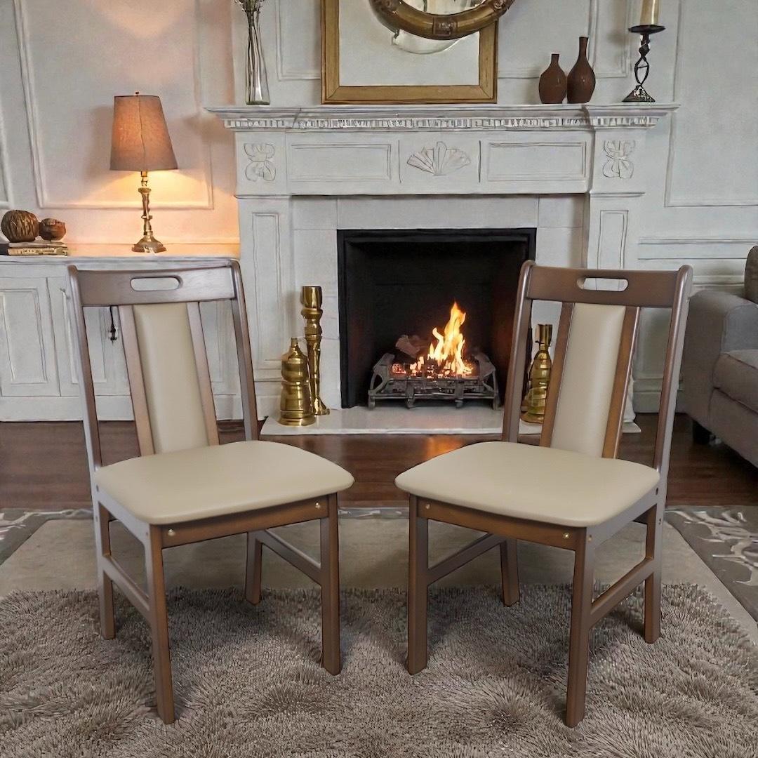 【新品】ダイニングチェア　2脚セット　天然木　組み立て式　アウトレット アウトレット ダイニングチェア 2脚セット オーク材 木製 cote-ch