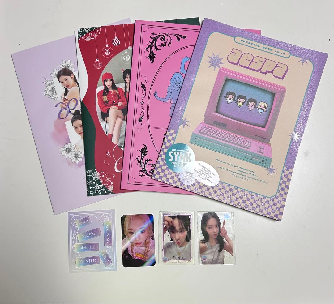 aespa FC会員特典 会報誌4種/トレカ3枚（Winter）/ステッカー - メルカリ