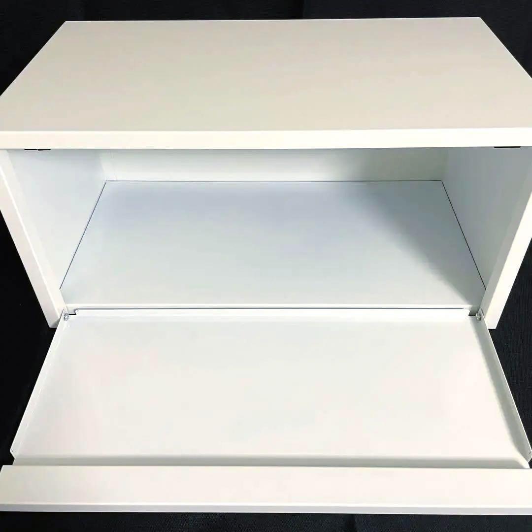 国産トースターラック ホワイトタイプ 奥行25cm 洗えるバスケット付きトースターラック WH 燕三条 トースター ラック