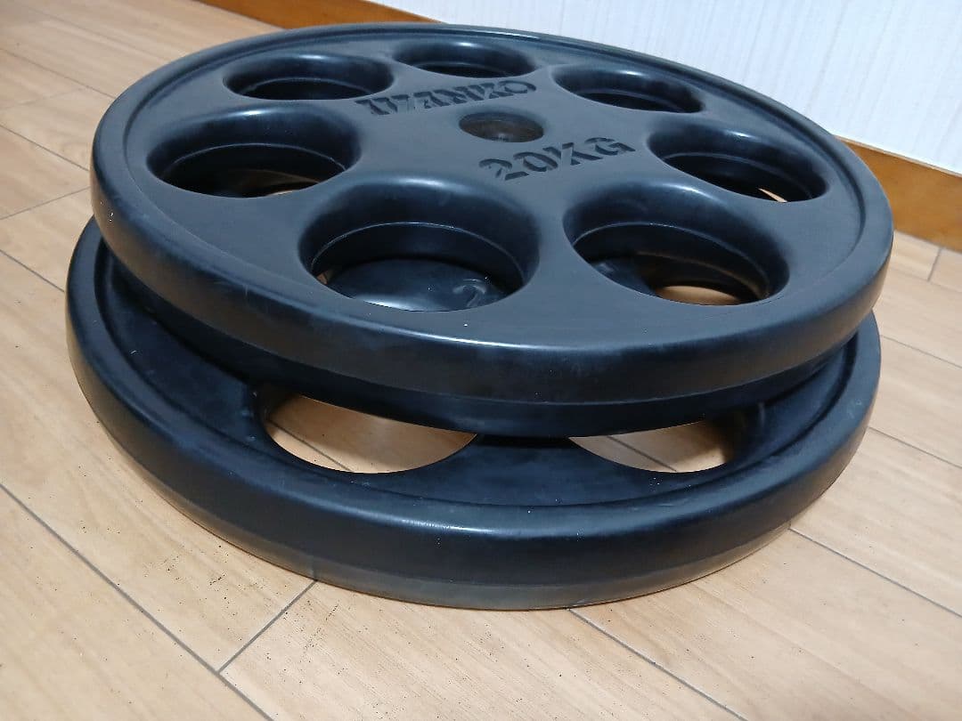 ②IVANKOイヴァンコ ラバープレート20kg x1枚穴径50mm(同時購入