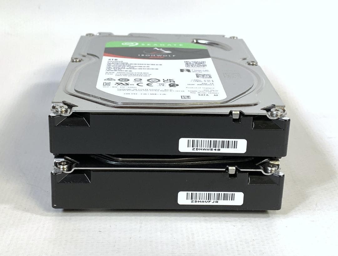 シーゲイト 4.0TB IRON WOLF NAS ST4000VN008 2台