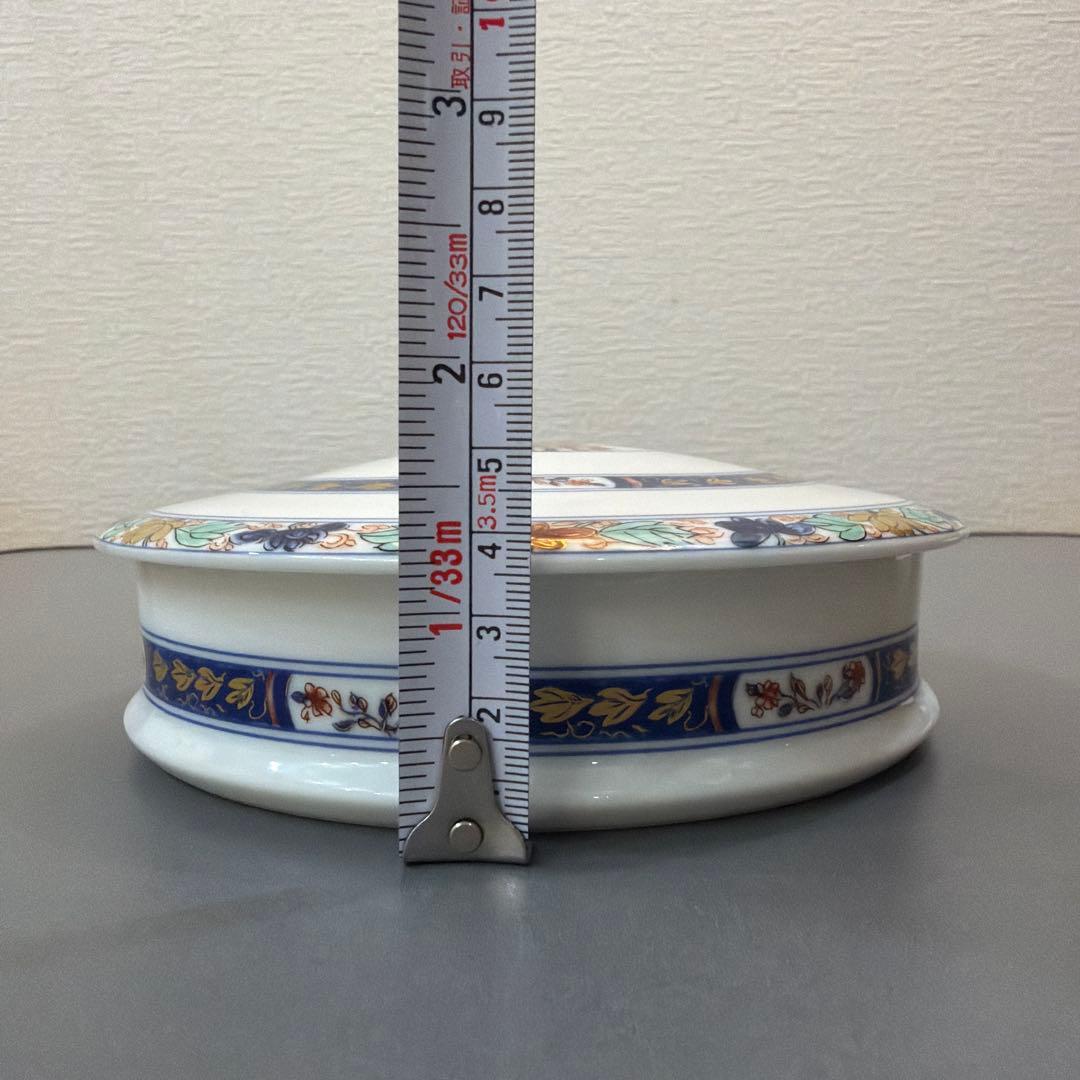 美品/廃盤 【極希少】RAYNAUD Limoges 九谷 金彩 花柄 蓋付き 小物入れ