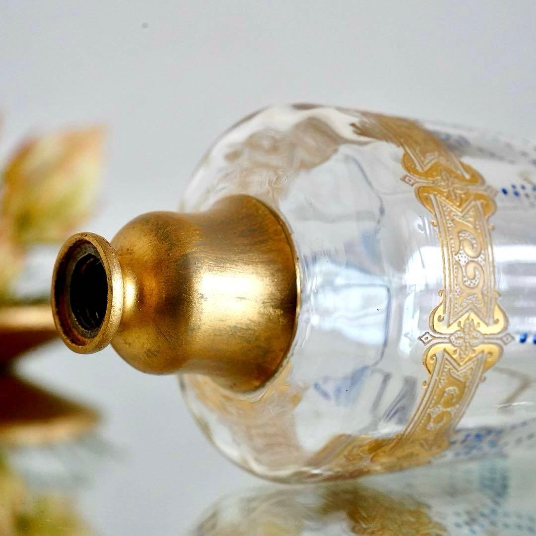 極希少 オールドバカラ エナメル＆金彩 アトマイザー★ジョルジュ シュヴァリエ作