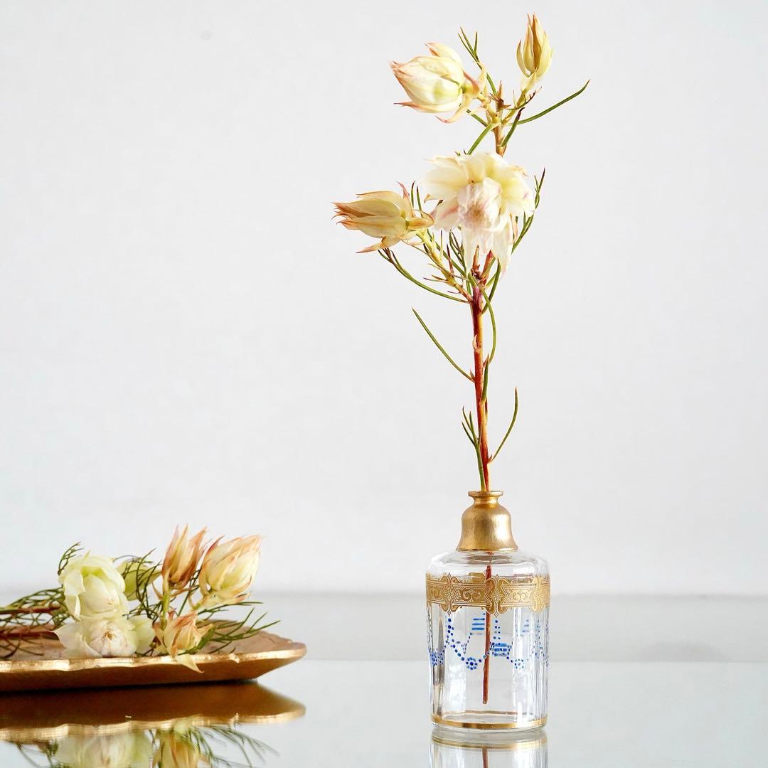 極希少 オールドバカラ エナメル＆金彩 アトマイザー★ジョルジュ シュヴァリエ作