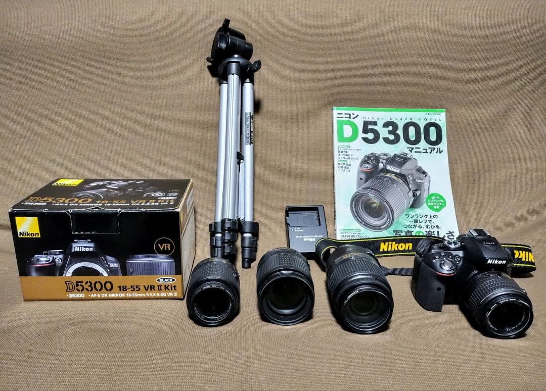 最終値下げ‼️Nikon D5300 デジタル一眼レフカメラ まとめ売り‼️美品 ニコン（Nikon） Nikon D5300 300mm ダブルレンズセット カメラ レンズ