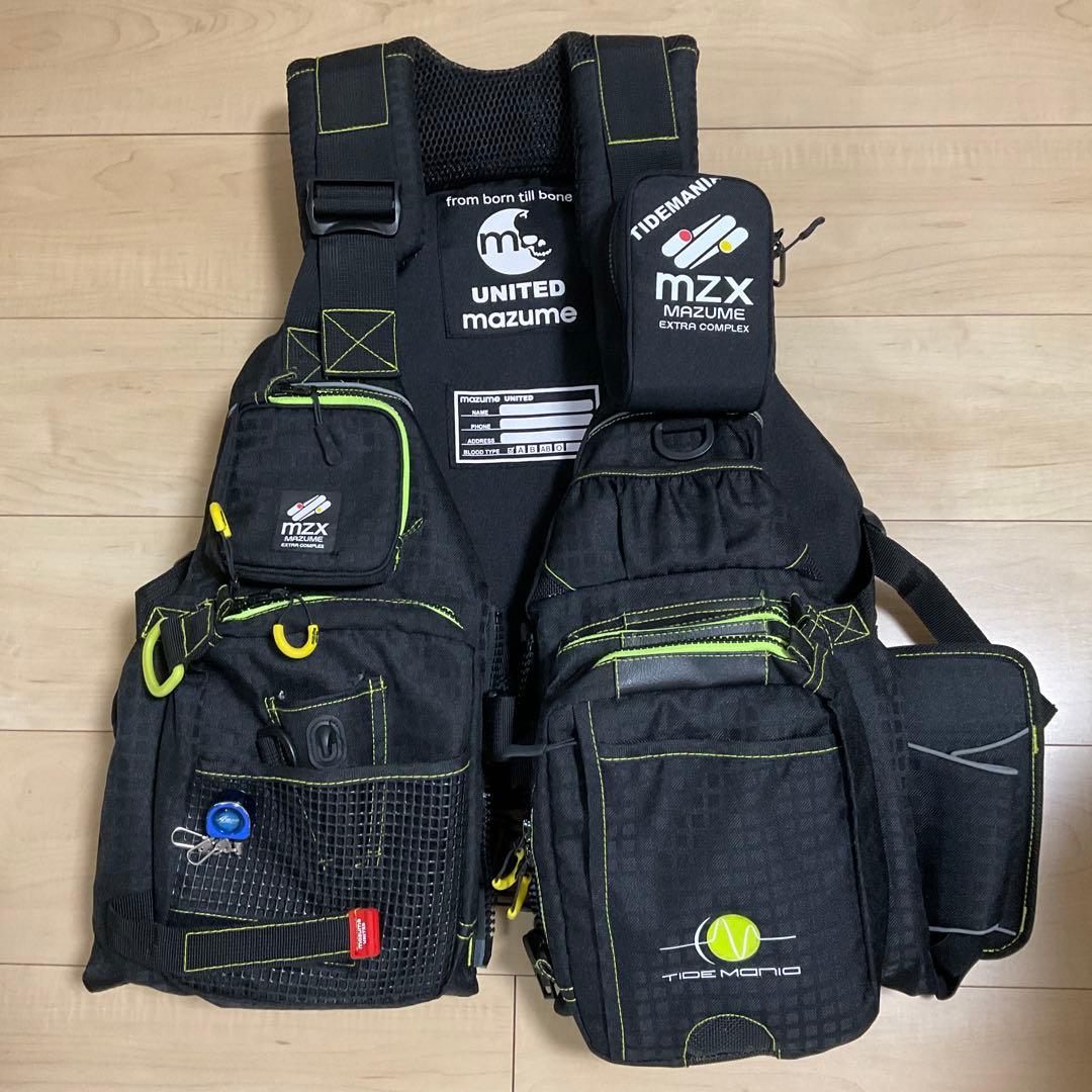 MZX Mazume フィッシングベスト ブラック - メルカリ