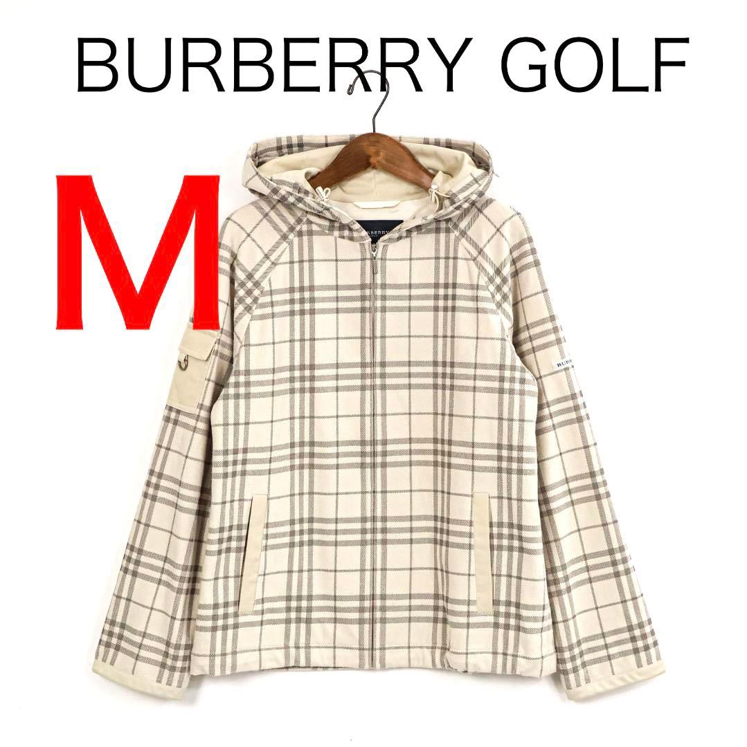 H6034◾️バーバリーゴルフ ノバチェックジップアップ パーカー - メルカリ