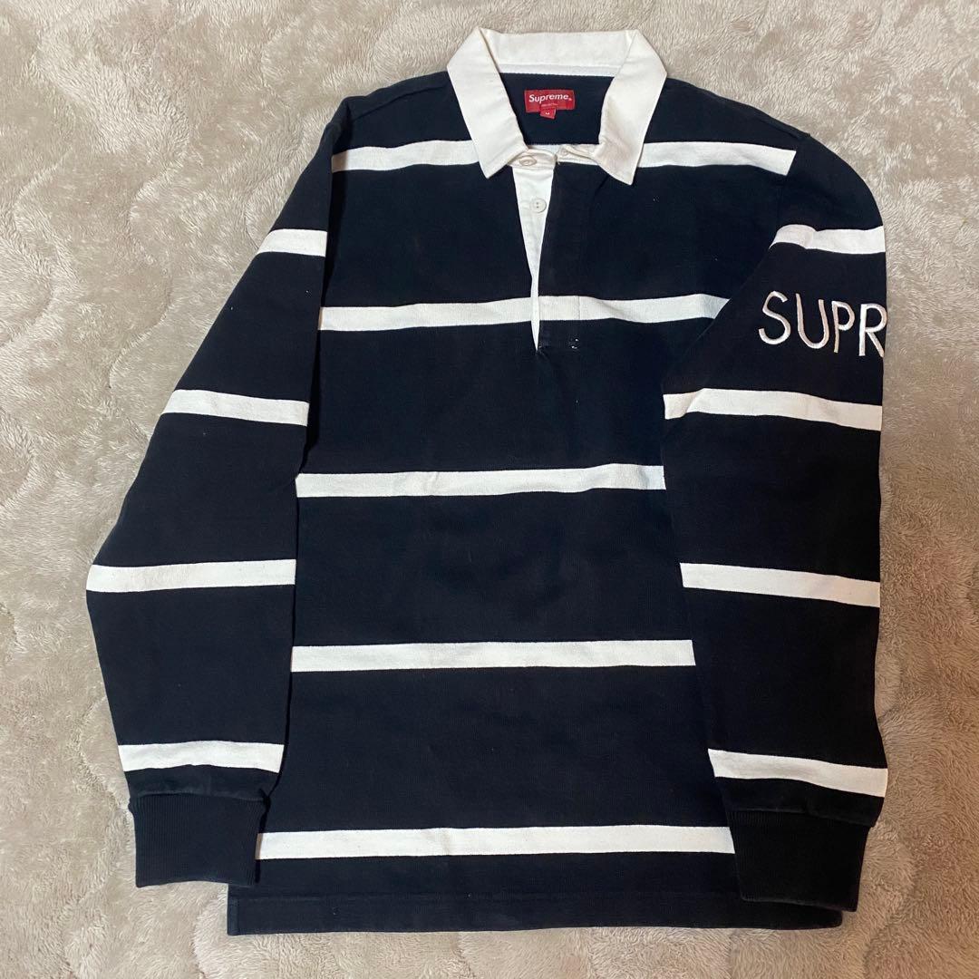 SUPREMEストライプ ラガーシャツ 16AW org.jpg
