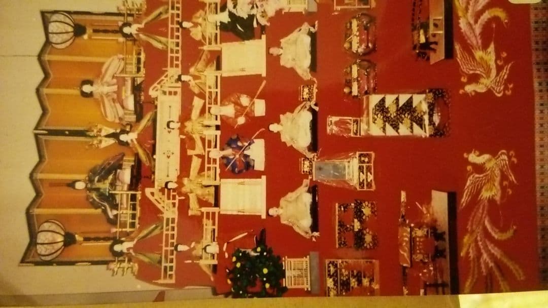 雛人形 7段飾り 雛人形 ひな人形 コンパクト 雛 (錦彩 花かざり雛 七段飾り 714