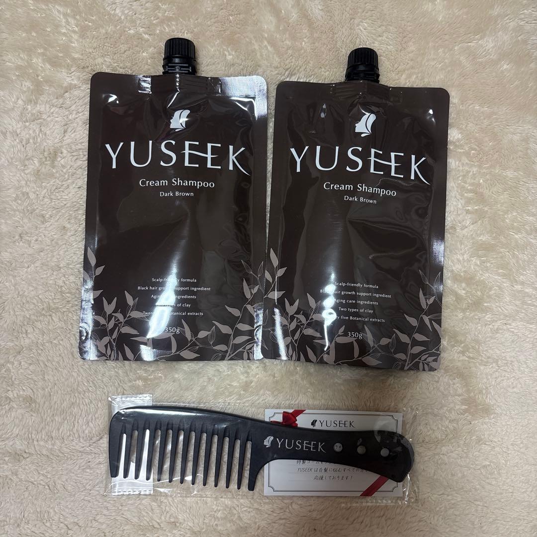 新品未使用】YUSEEK クリームシャンプー ダークブラウン - メルカリ