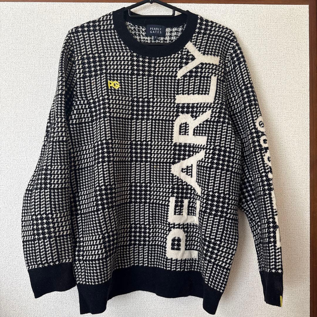 PEARLY GATES チェック柄セーター - メルカリ