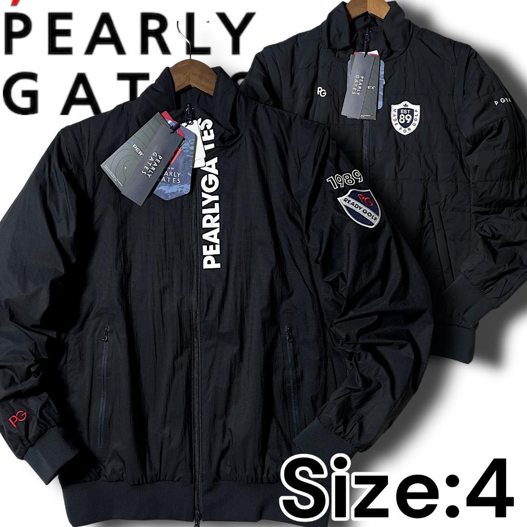 4 パーリーゲイツ 定価5.5万 リバーシブル 4wayジャケット ベスト 濃紺