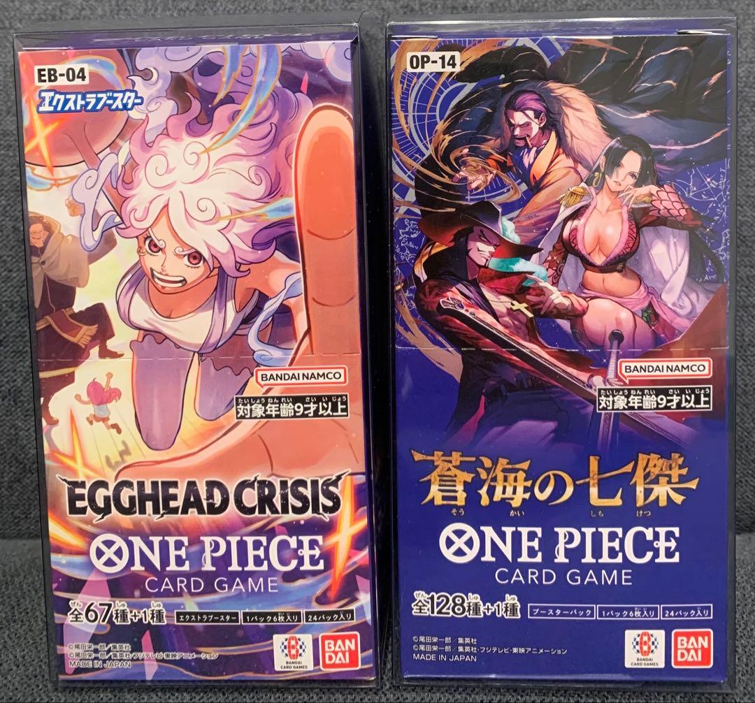 EGGHEADCRISIS 蒼海の七傑　各1BOX【テープ付き】 ワンピースカード エッグヘッドクライシス 、蒼海の七傑 各1box テープ
