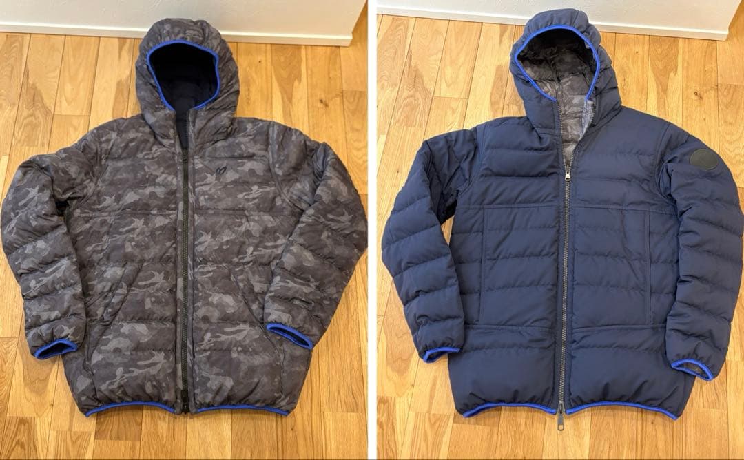 マスターバニー　ダウンジャケット　リバーシブル　5 パーリーゲイツ マスターバニー ダウンジャケット 黒 軽量 ダウン90％ レディース 1(M