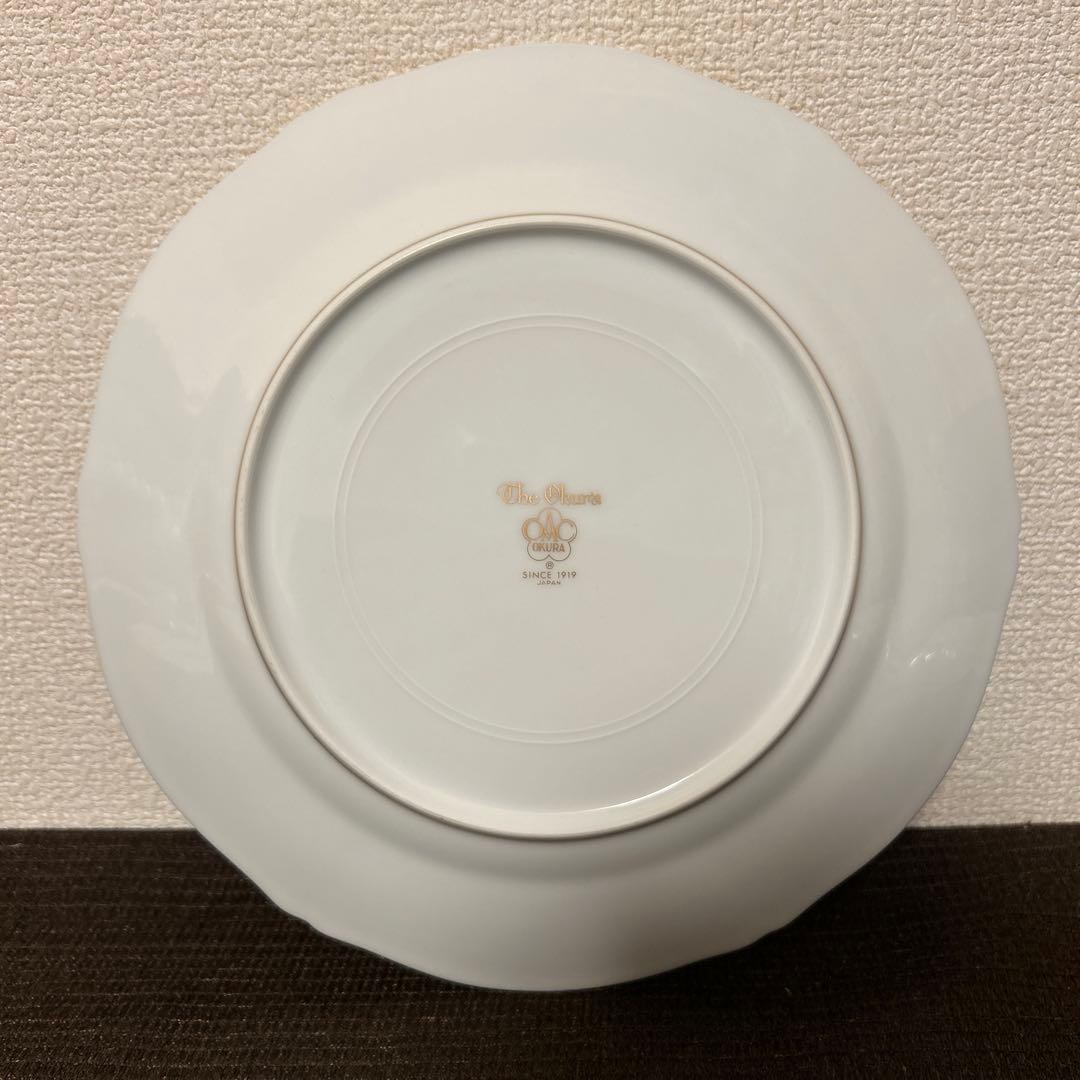 大倉陶園　スイートメモリー　ディナープレート　25.5cm 金彩金蝕